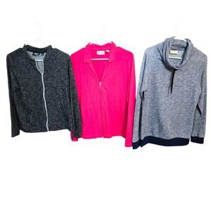 Women's Medium 8 10 Jackets Coats Wholesale Bulk Lot of 3 M Tops Long Sleeve